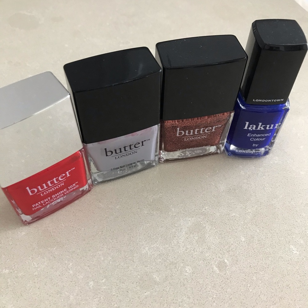 Butter London and Lakur Nail Polishes